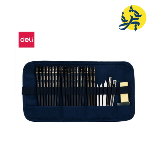 Charger l&#39;image dans la visionneuse de la galerie, CRAYON NOIR TROUSSE DE 27 PCS - DELI REF C27
