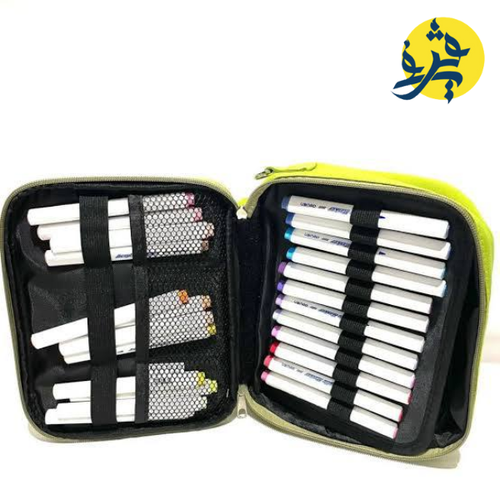 Charger l&#39;image dans la visionneuse de la galerie, SAC DE 24 COULEURS MARQEUR ACRYLIQUE ROND &quot;DELI&quot; REF.HM322-24
