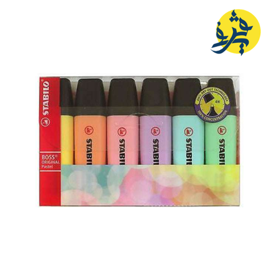 Pochette de 6 Surligneurs - STABILO BOSS REF.70/6-2