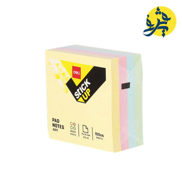 STICKY NOTES PASTEL 400PCS - DELI REF.A01703