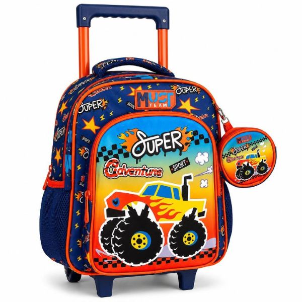 SAC A DOS ROULETTE PM MUST TEAM 27x10x31CM 2 POCHES - MUST REF.587444