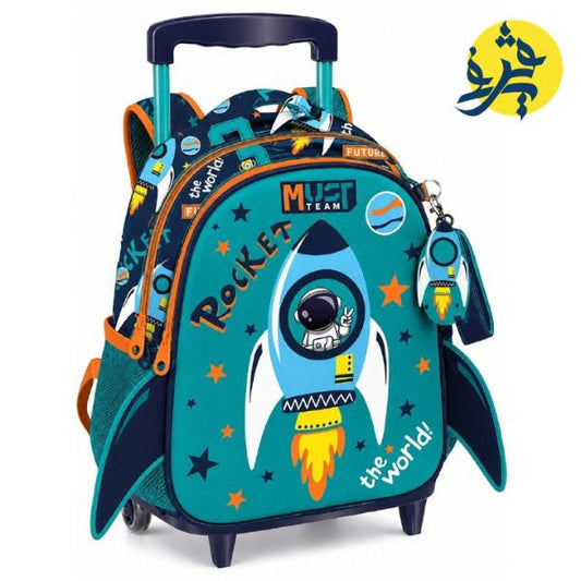 SAC A DOS ROULETTE PM MUST TEAM 27x10x31CM 2 POCHES - MUST REF.587305