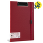 CLIP BOARD POURTE BLOC A4 AVEC ELASTIQUE EN PP ROUGE - DELI REF.NS180