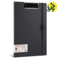 CLIP BOARD POURTE BLOC A4 AVEC ELASTIQUE EN PP NOIR - DELI REF.NS180