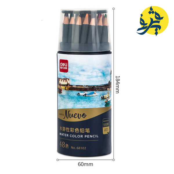 Boite de 48 Crayons de couleur Aquarelle professionnel  Art NUEVO - DELI