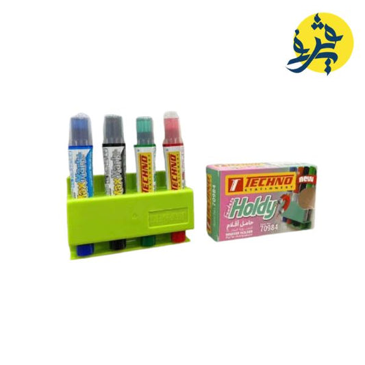 PORTE MARQUEURS MAGNETIQUE COULEURS FLUO ET PASTEL - TECHNO  REF.70984