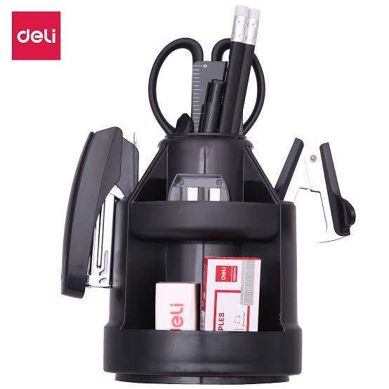 Plumier avec accessoires de bureau (15 pièces)- deli