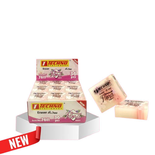 Gomme fantaisie FLORA - TECHNO REF.7611