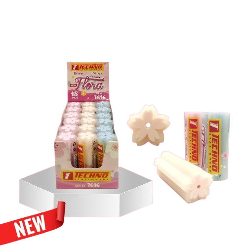 Gomme fantaisie FLORA Cylindrique  - TECHNO