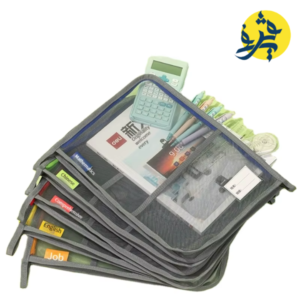 Pochette pour document zip en filet DELI