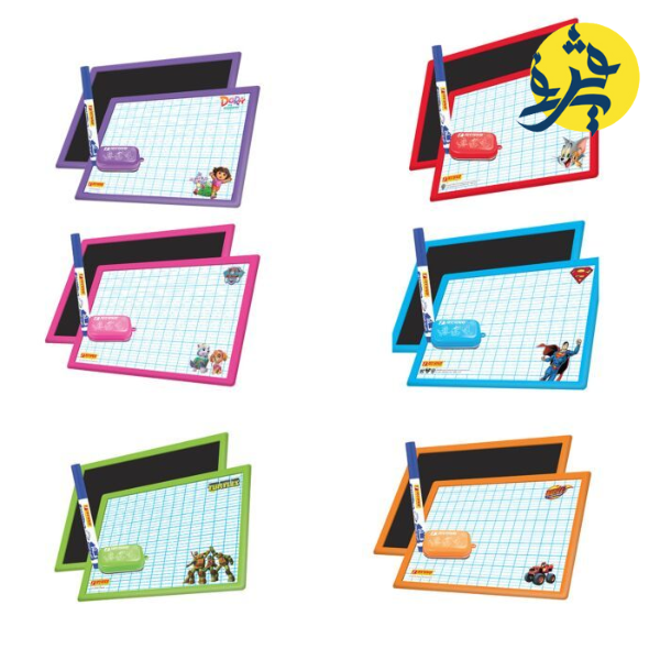 Ardoise double face blanche et noire