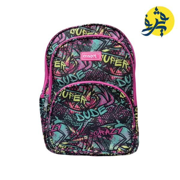 SAC A DOS SCOLAIRE 3 COMP - CRISTAL 2025