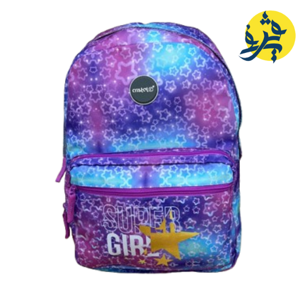 SAC A DOS TRIPLE POCHE FILLE - CRISTAL