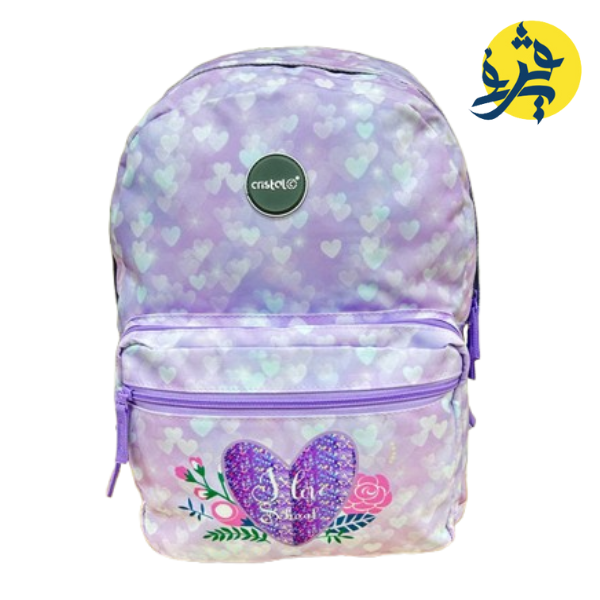 SAC A DOS TRIPLE POCHE FILLE - CRISTAL