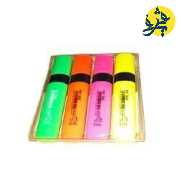 Pochette de 4 surligneurs Show - techno