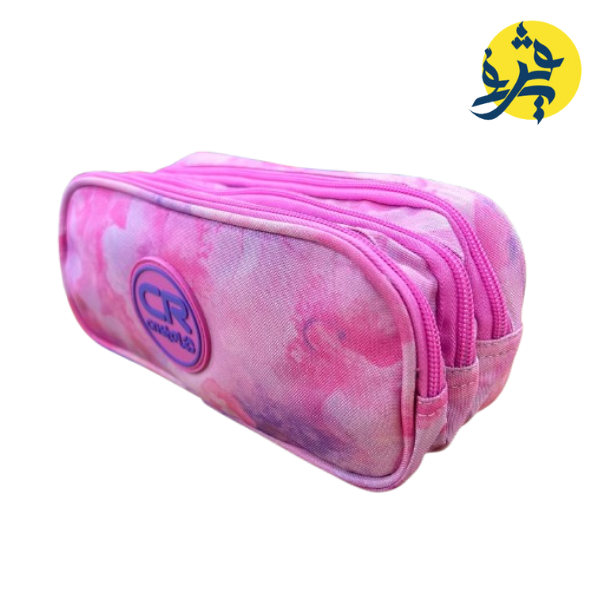 Trousse scolaire triple - CRISTAL