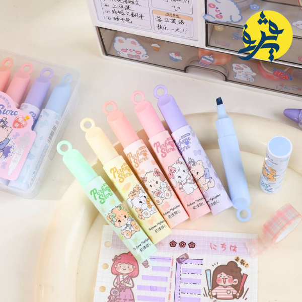 Boite de 6 surligneur parfume store - VISION