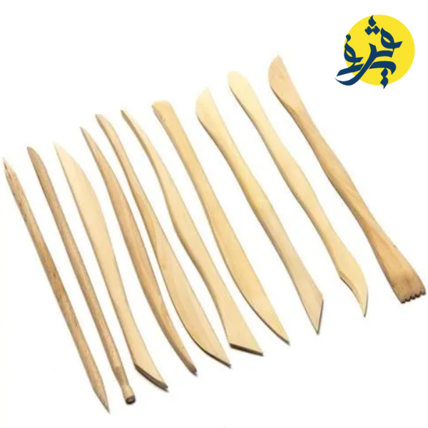 pack de 10 Outils En Bois Double Embout Modelage Poterie - keep smiling