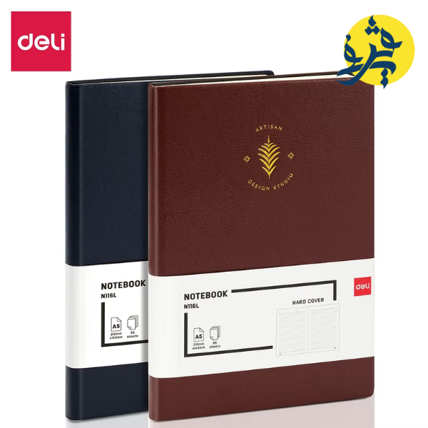 Note book cuir de base 96 pages A5- Deli