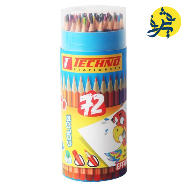 Boite de 72 Crayons de couleur Wow effaçable - techno