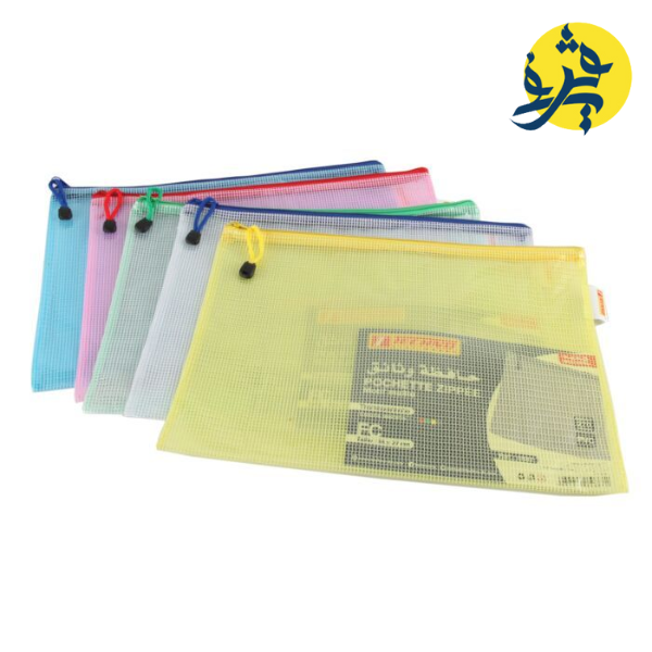 POCHETTE ZIPPEE MOTIF MAILLE FC "TECHNO"