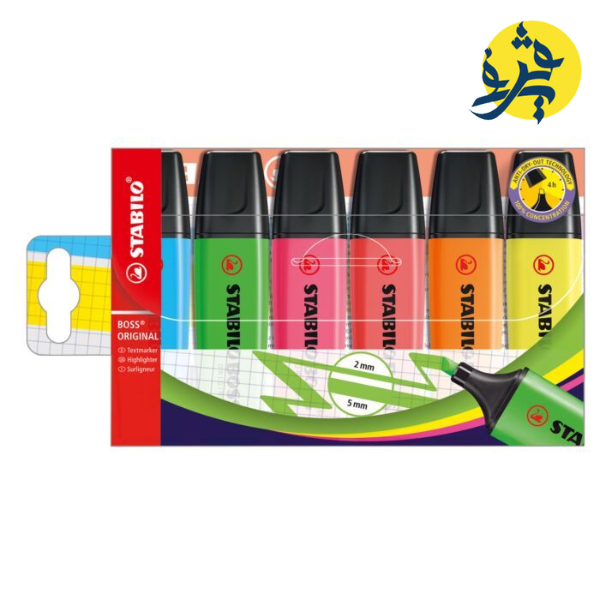 Surligneur Boss pochette de 6 - techno