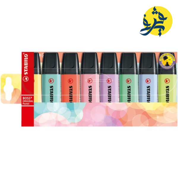 SURLIGNEUR BOSS PASTEL EN POCHETTE DE 8 PCS