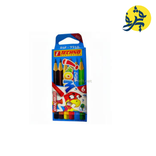 Crayons de couleurs wow mini effaceable  boite de 6 TECHNO REF.7310