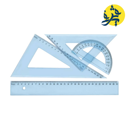 Ensemble de traçage 30 CM  WOOVY 3PCS - DELI REF H13