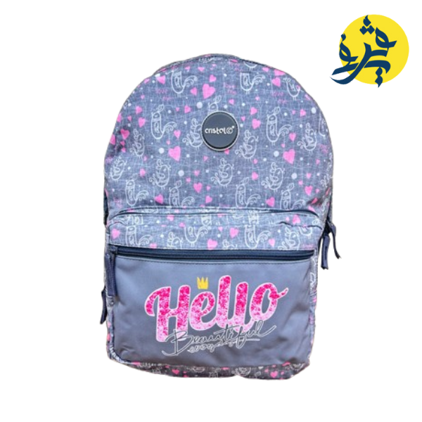 SAC A DOS TRIPLE POCHE FILLE - CRISTAL