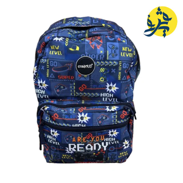 SAC A DOS TRIPLE POCHE GARÇON  - CRISTAL 2025