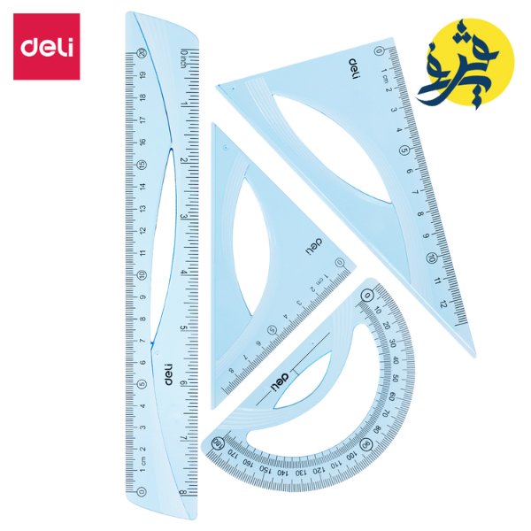 Regle de tracage ensemble 20cm - Deli