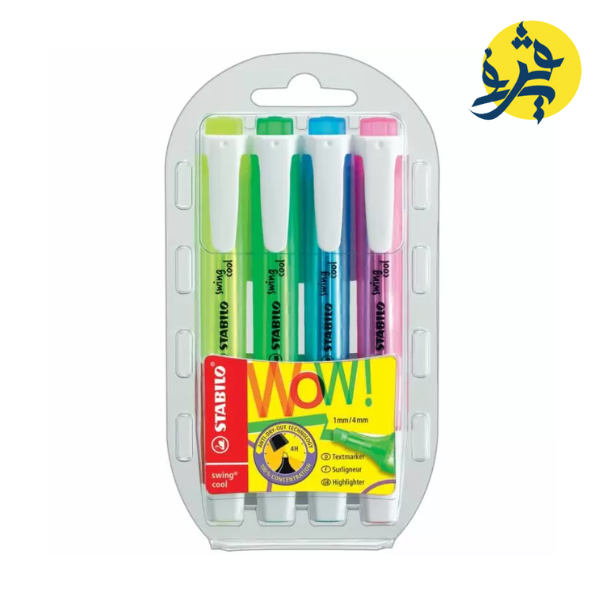 Boite de 4 surligneurs swing cool  - STABILO
