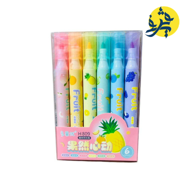 Boite de 6 surligneur FRUITS - VISION