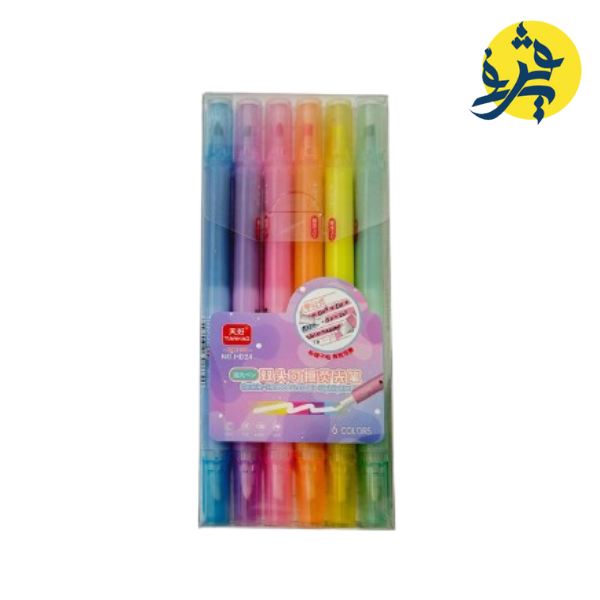 Boite de 6 surligneur double téte  - VISION