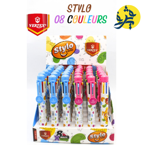 Stylo 8 couleurs - VERTEX