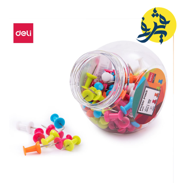 Boite de punaises couleur pour tableau - DELI REF 0054