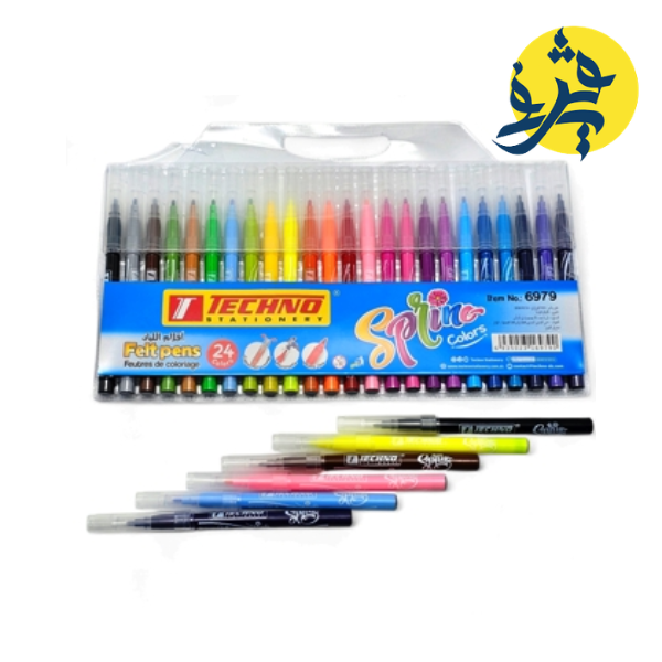 Feutre de coloriage Spring pochette de 24 - TECHNO REF.6979