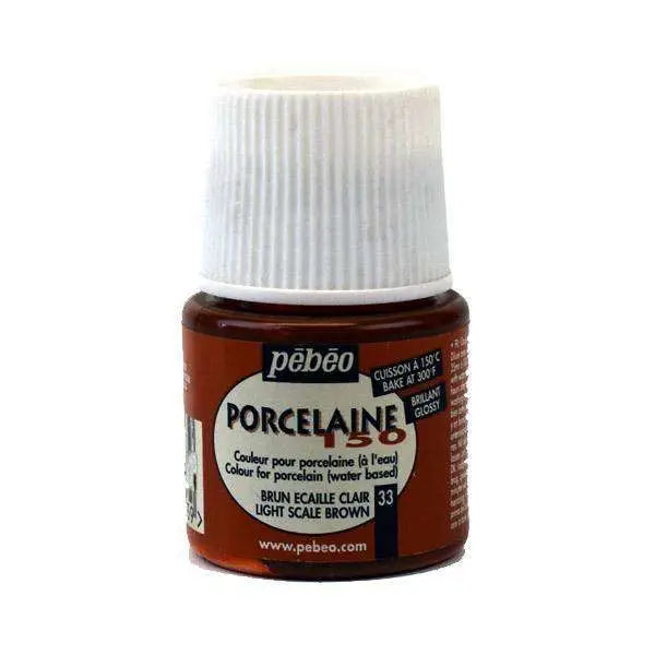 Peinture Porcelaine 150 Pébéo Brun écaille clair  45ml S - Guerfi Store