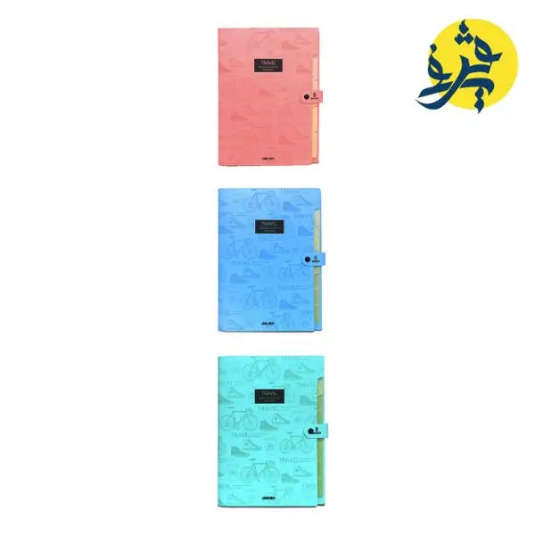 Porte documents mignon A4 8 soufflets -DELI - ROSE