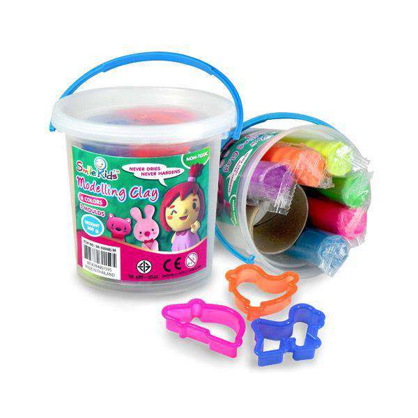 Pâte a modeler 130g SMILE KID en boite
12 couleurs+3moules - Guerfi Store