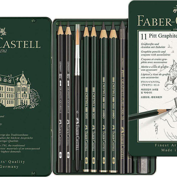 Faber Castell - 11 Pitt Graphite Set Crayon - Guerfi Store
