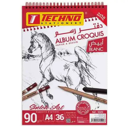 ALBUM CROQUIS 36F A4 90g TECHNO