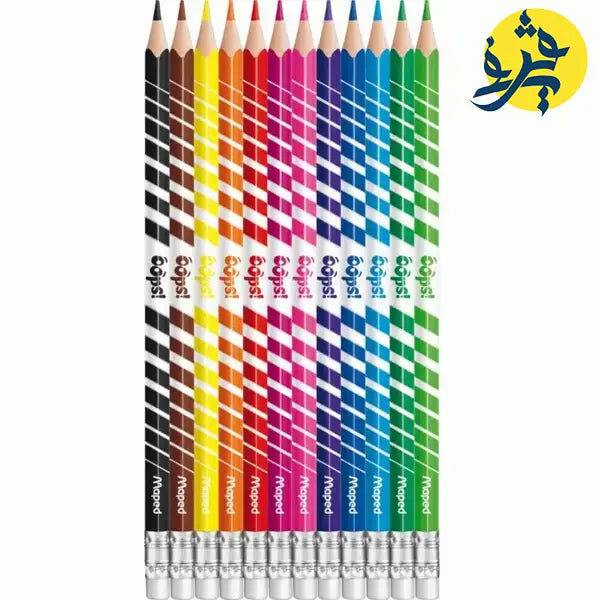 Boite de 12 cayons de couleur long et effaçable - Maped