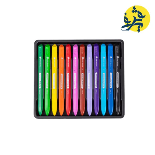 Boite de 12 Crayons a cire -COLOR EMOTION- Deli