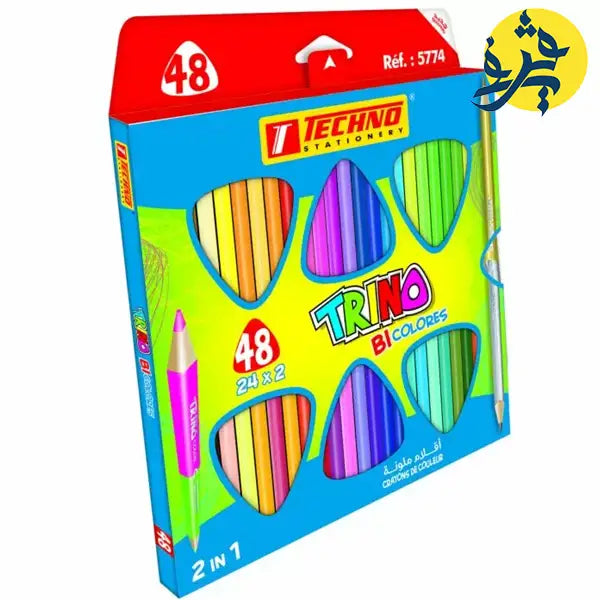 Boite de 24/48 crayon de couleur Trino - Techno