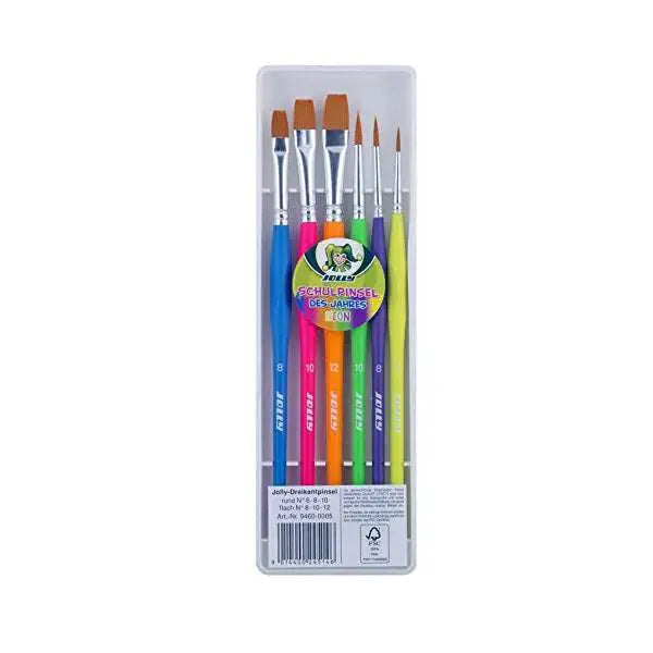 Boite de 6 pinceaux NEON JOLLY