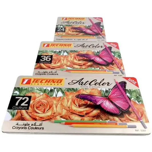 Boite de 96 Crayons de couleurs ARTCOLOR -TECHNO-