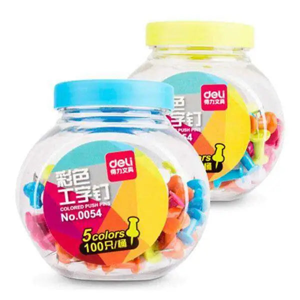 Boite de punaises couleur pour tableau  DELI - Guerfi Store