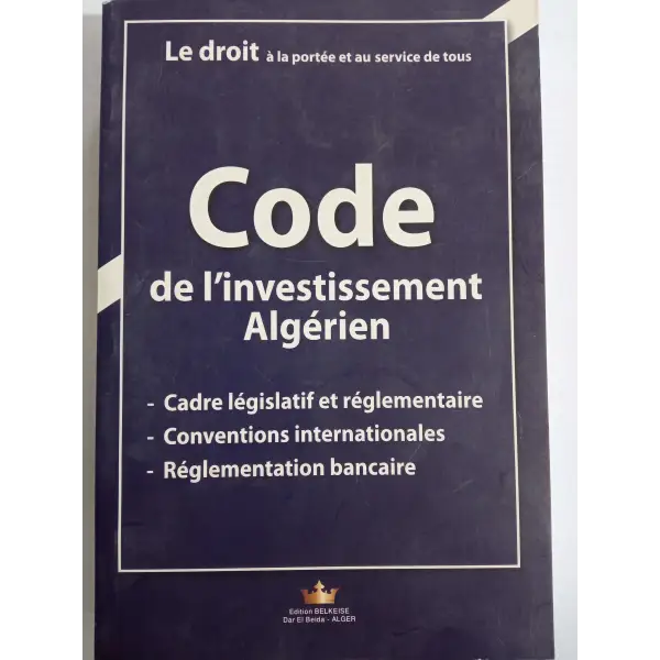 Code de l’investissement Algérien